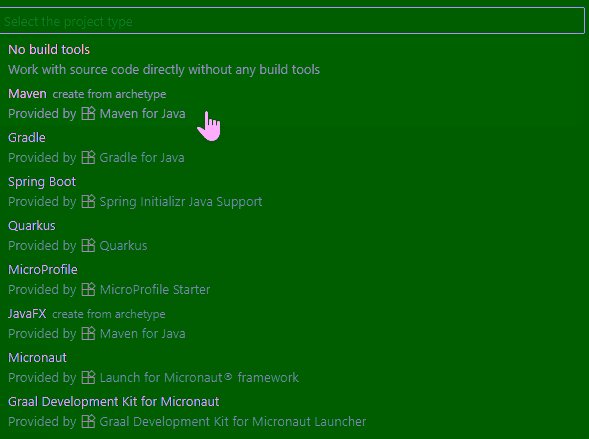 选择基于 Maven 创建项目