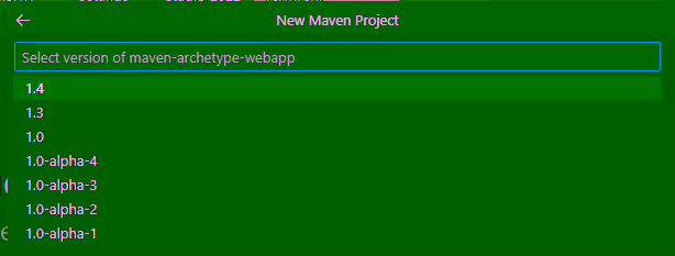 指定 archetype 版本